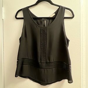 Black crop top size small NWOT